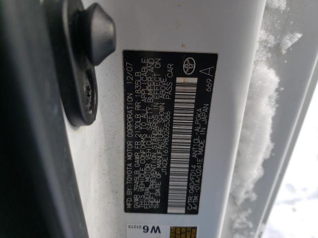 JTKDE167980265386 - 2008 TOYOTA SCION TC  ფოტო 10