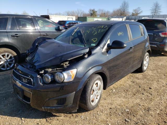 1G1JA6SH5E4242203 - 2014 CHEVROLET SONIC LS BLACK photo 2