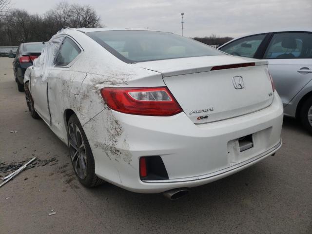 1HGCT2B87DA008830 - 2013 HONDA ACCORD EXL WHITE photo 3