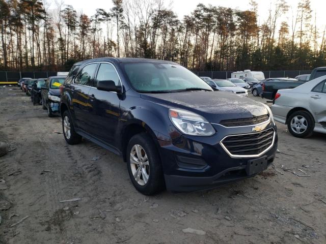 2GNALBEK5G1141492 - 2016 CHEVROLET EQUINOX BLUE photo 1