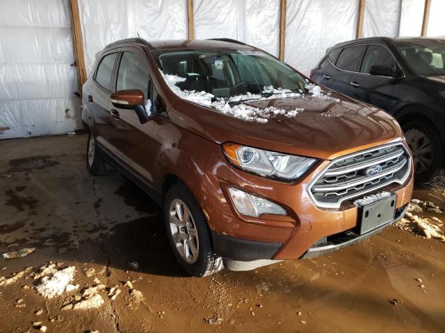 MAJ6P1UL0JC168940 - 2018 FORD ECOSPORT S ORANGE photo 1