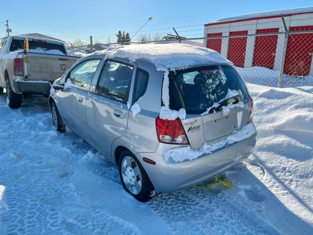 KL1TD65648B220895 - 2008 CHEVROLET AVEO BASE SILVER photo 3