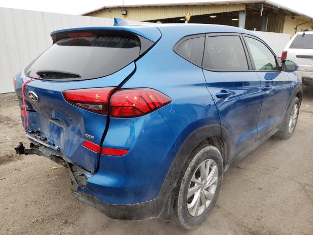 KM8J2CA4XKU996481 - 2019 HYUNDAI TUCSON SE BLUE photo 4