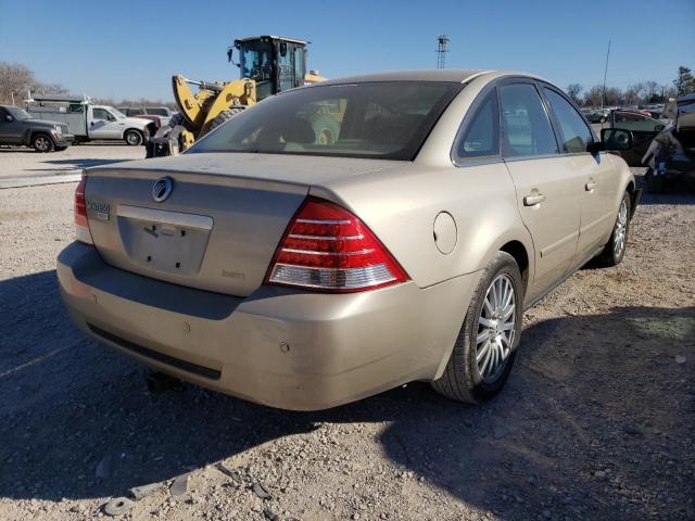 1MEFM421X6G610532 - 2006 MERCURY MONTEGO PR ოქროსფერი ფოტო 4