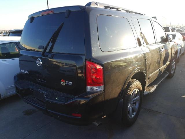 5N1BA08D68N604465 - 2008 NISSAN ARMADA SE BLACK photo 4