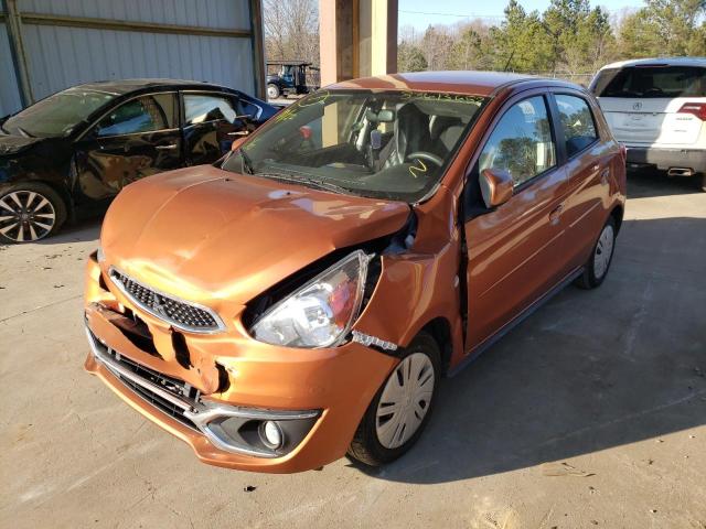 ML32A3HJ2JH001497 - 2018 MITSUBISHI MIRAGE ES ORANGE photo 2