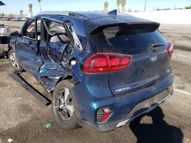 KNDCB3LC2L5394204 - 2020 KIA NIRO LX BLUE photo 3