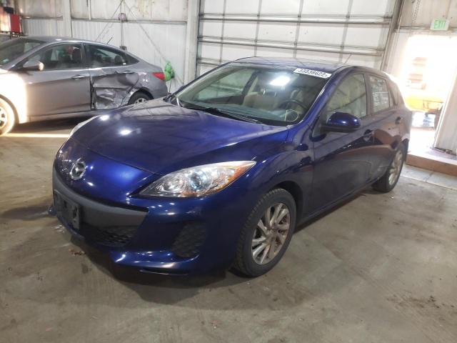 JM1BL1M82C1547419 - 2012 MAZDA 3 I BLUE photo 2