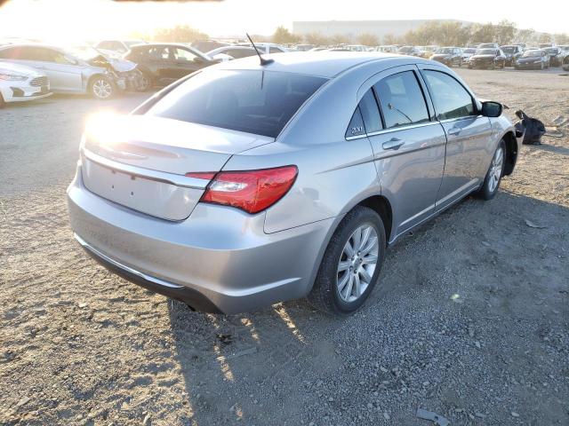 1C3CCBBB1DN510000 - 2013 CHRYSLER 200 SILVER photo 4