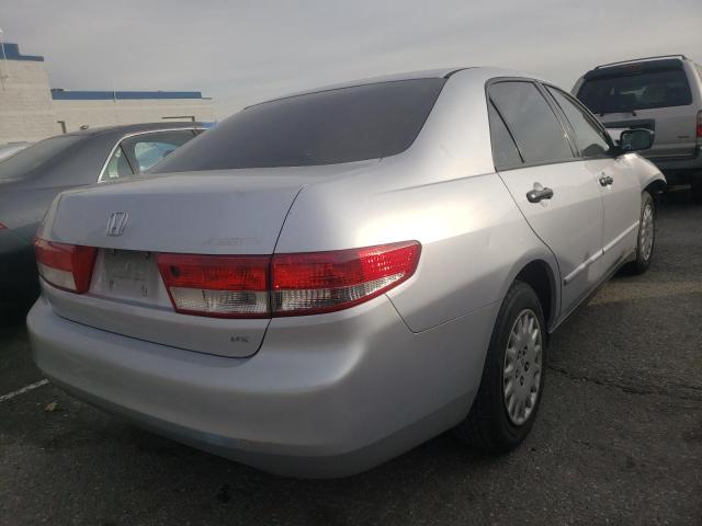 1HGCM55184A011040 - 2004 HONDA ACCORD SILVER photo 4