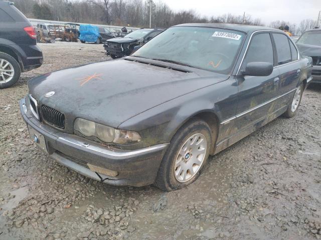 WBAGG83411DN87193 - 2001 BMW 740 I AUTO BLUE photo 2