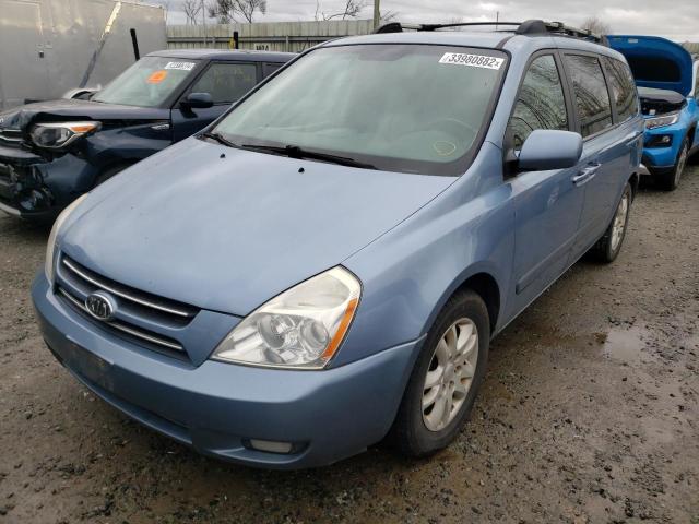 KNDMB233066054918 - 2006 KIA SEDONA BLUE photo 2