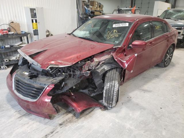 1C3CCBCGXEN103515 - 2014 CHRYSLER 200 LIMITE MAROON photo 2