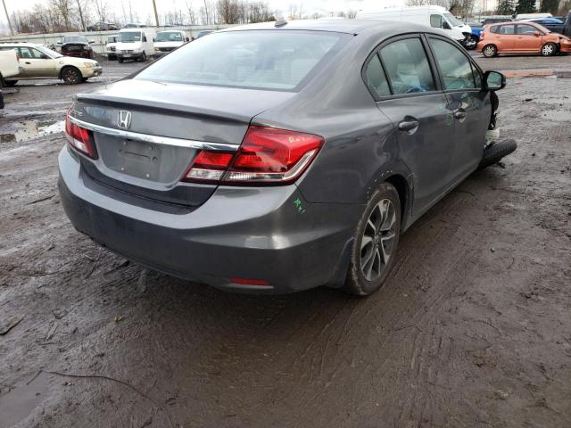 2HGFB2F90DH518649 - 2013 HONDA CIVIC EXL 灰色 照片 4