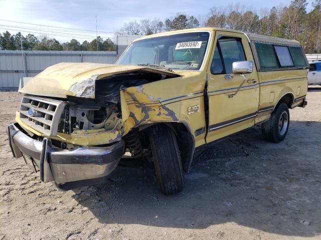 1FTDF15N5JNB47929 - 1988 FORD F150 YELLOW photo 2