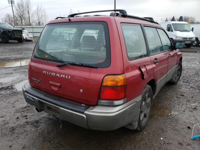 JF1SF6550WG782661 - 1998 SUBARU FORESTER S MAROON photo 4