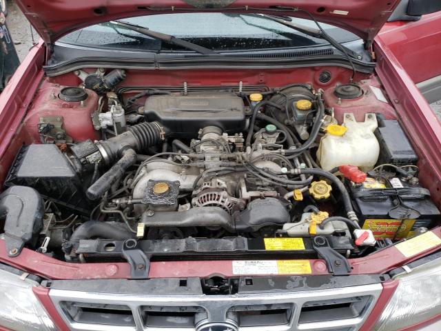 JF1SF6550WG782661 - 1998 SUBARU FORESTER S MAROON photo 7
