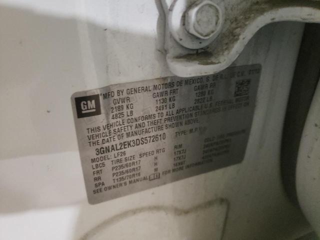 3GNAL2EK3DS572610 - 2013 CHEVROLET CAPTIVA LS 白色 照片 10