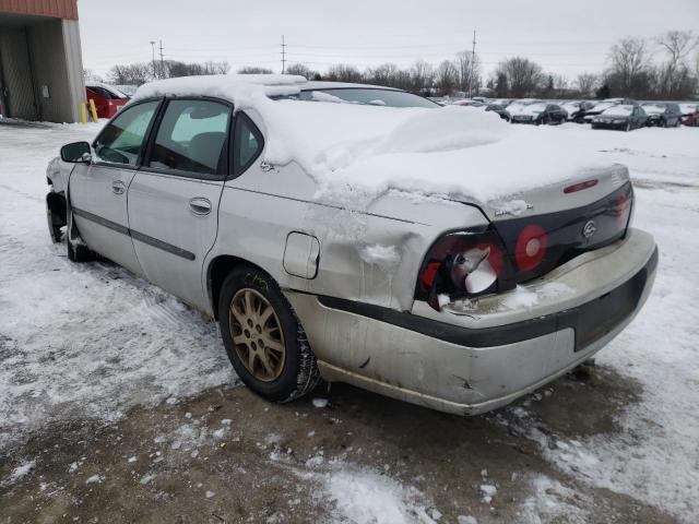 2G1WF52E549265340 - 2004 CHEVROLET IMPALA SILVER photo 3