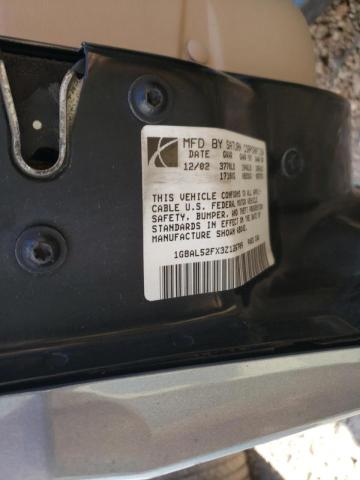 1G8AL52FX3Z126709 - 2003 SATURN ION LEVEL SILVER photo 10