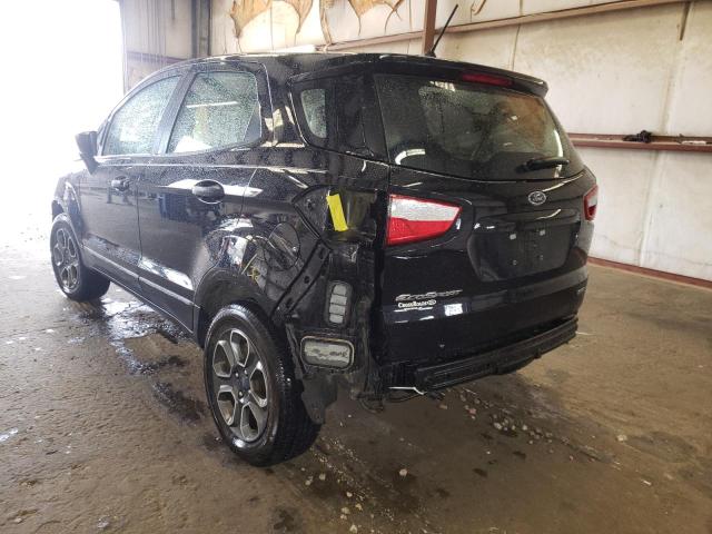 MAJ3S2FE4KC279224 - 2019 FORD ECOSPORT S BLACK photo 3