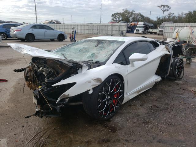 ZHWUC1ZD4FLA03666 - 2015 LAMBORGHINI AVENTADOR WHITE photo 2