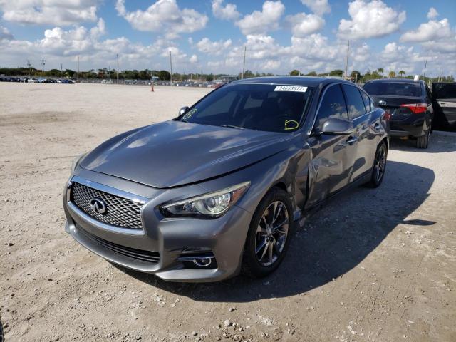 JN1EV7APXHM741310 - 2017 INFINITI Q50 PREMIU GRAY photo 2