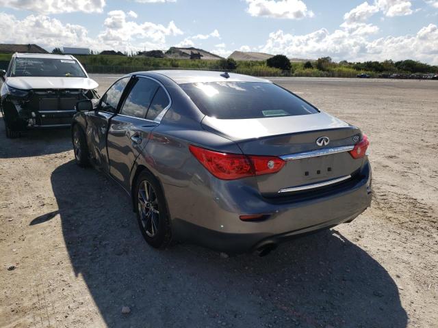 JN1EV7APXHM741310 - 2017 INFINITI Q50 PREMIU GRAY photo 3