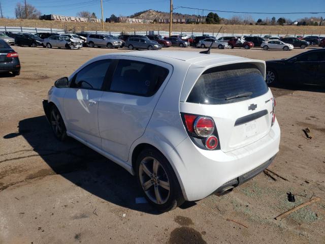 1G1JG6SB7D4170543 - 2013 CHEVROLET SONIC RS WHITE photo 3