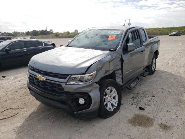1GCGSCEN2N1122181 - 2022 CHEVROLET COLORADO L GRAY photo 2