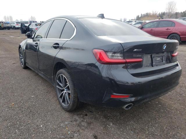 3MW5R7J0XL8B08796 - 2020 BMW 330XI BLACK photo 3