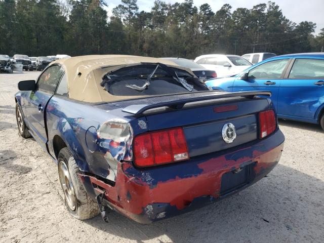 1ZVFT84N855213887 - 2005 FORD MUSTANG BLUE photo 3