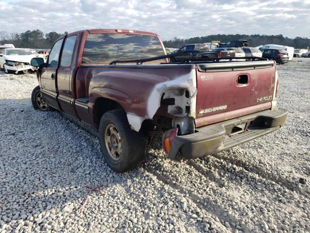 2GCEC19T6Y1389145 - 2000 CHEVROLET SILVERADO BURGUNDY photo 3