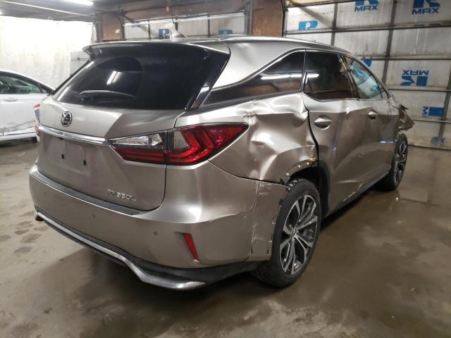 JTJDZKCA2K2014901 - 2019 LEXUS RX 350 L GRAY photo 4