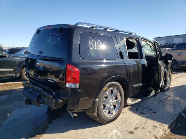 5N1BA0ND2AN622200 - 2010 NISSAN ARMADA SE BLACK photo 4