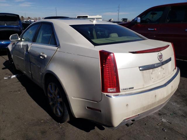 1G6DT57V590113482 - 2009 CADILLAC CTS HI FEA WHITE photo 3