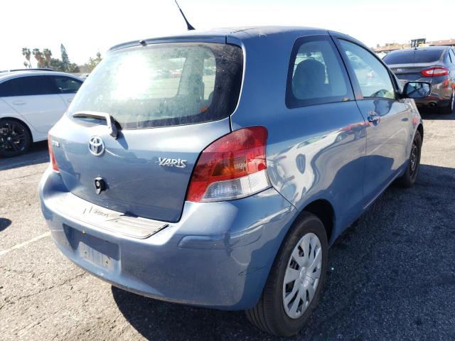 JTDJT4K3XB5327716 - 2011 TOYOTA YARIS BLUE photo 4