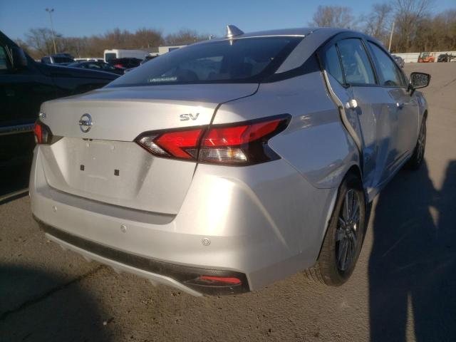 3N1CN8EV6ML864967 - 2021 NISSAN VERSA SV SILVER photo 4