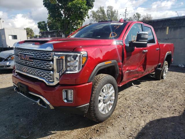 1GT49REY7MF302608 - 2021 GMC DENALI RED photo 2