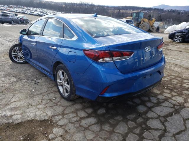 5NPE34AF9JH656970 - 2018 HYUNDAI SONATA SPO BLUE photo 3