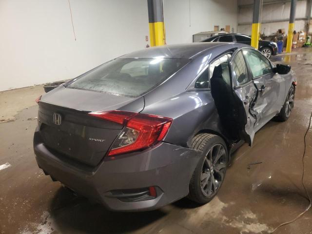 2HGFC2F85MH538402 - 2021 HONDA CIVIC SPOR GRAY photo 4