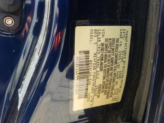 3N1BC11E99L484320 - 2009 NISSAN VERSA S BLUE photo 10