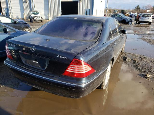 WDBNG84J65A441408 - 2005 MERCEDES-BENZ S 500 4MAT BLACK photo 4