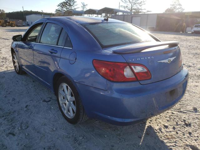 1C3LC56R97N520139 - 2007 CHRYSLER SEBRING BLUE photo 3