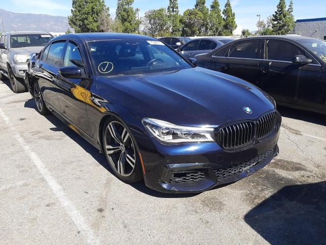 WBA7F0C55KGM24575 - 2019 BMW 750 I BLUE photo 1