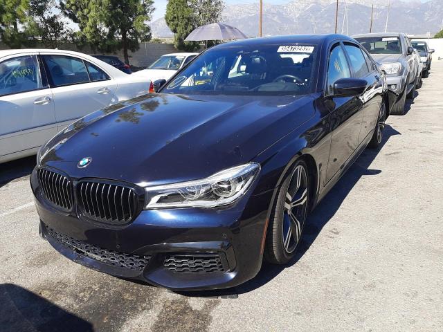 WBA7F0C55KGM24575 - 2019 BMW 750 I BLUE photo 2
