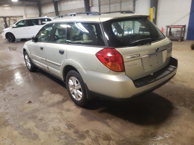 4S4BP61C857392834 - 2005 SUBARU LEGACY OUT BEIGE photo 3