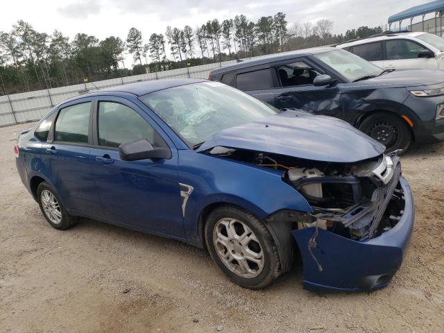 1FAHP35N68W108299 - 2008 FORD FOCUS SE BLUE photo 1