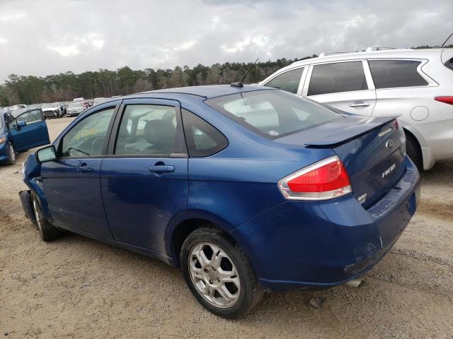 1FAHP35N68W108299 - 2008 FORD FOCUS SE BLUE photo 3