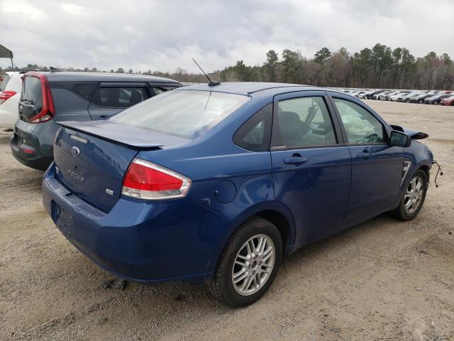 1FAHP35N68W108299 - 2008 FORD FOCUS SE BLUE photo 4